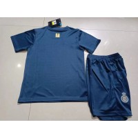 Fotballdrakt Barn Al-Nassr Bortedraktsett 2023-24 Kortermet (+ Korte bukser)
